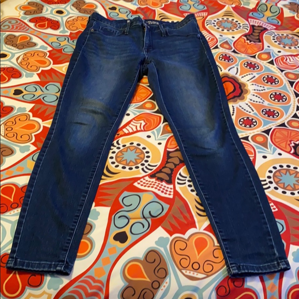 Missimo Dark Blue Denim High Waisted Skinny Jeans